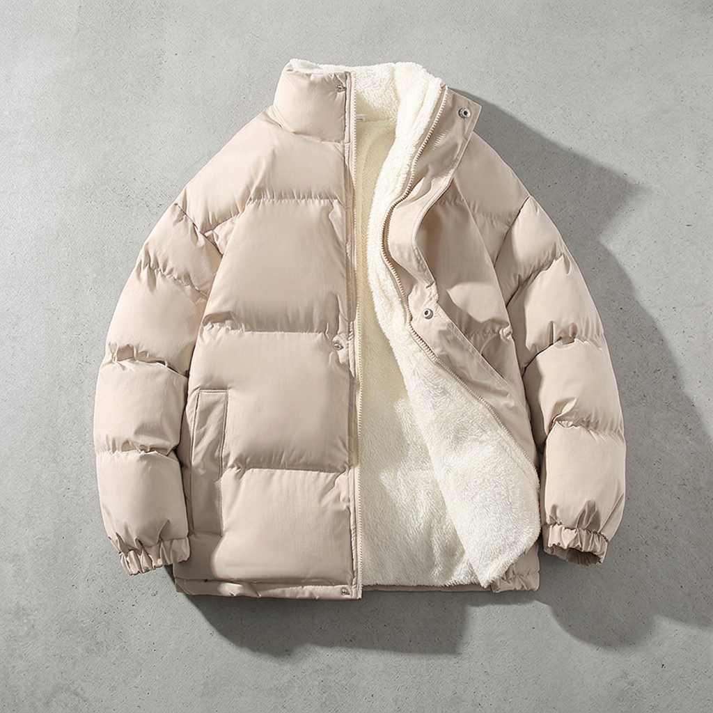 Clayton Puffer Jacket - Beige