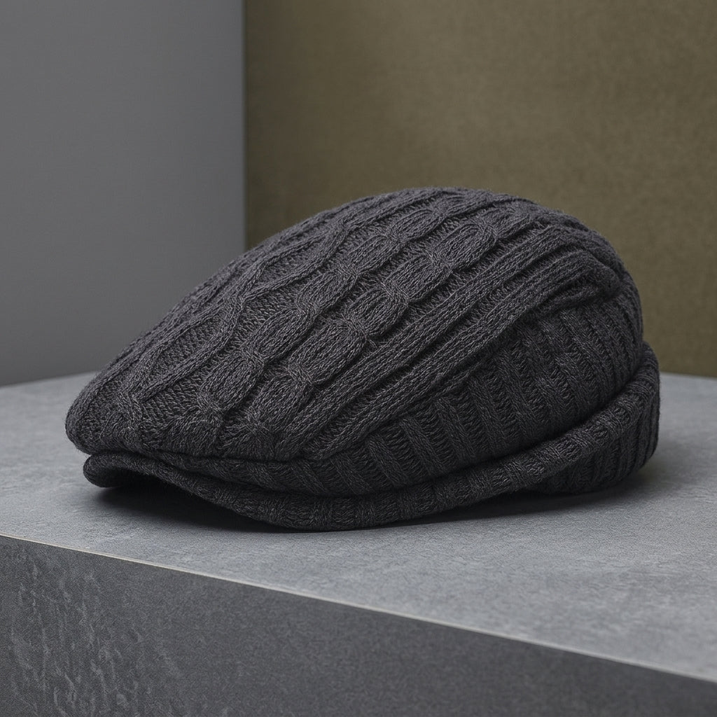 Callahan Cable-Knit Cap - grey