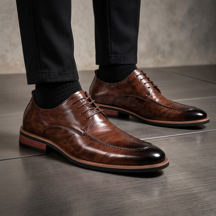 HARRISON COLE LEATHER DERBY