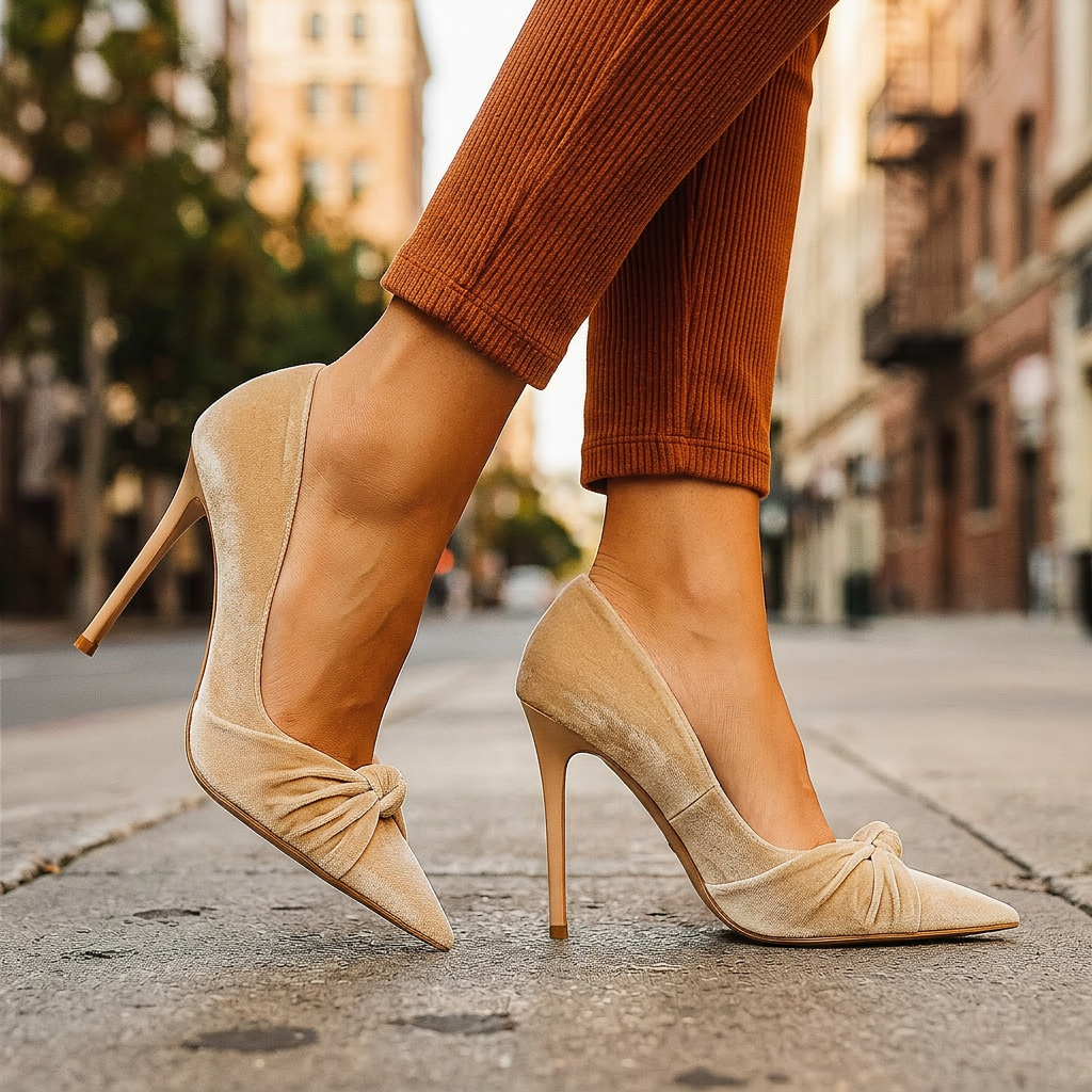 Evelyn Clare Heels - Beige