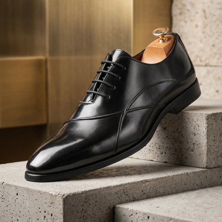 Calenzo Leather Dress Shoes - Black