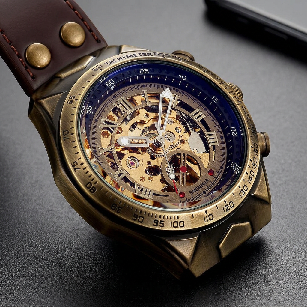 Kingswell Mechanical Chronograph - brown