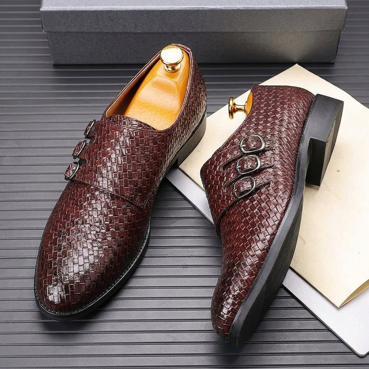 Vourio Trenza Leather Loafers