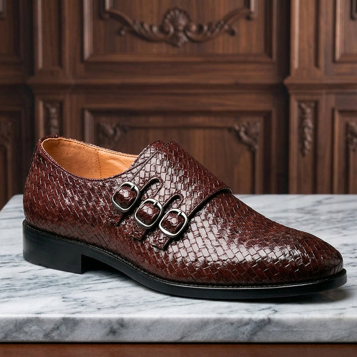 Vourio Trenza Leather Loafers