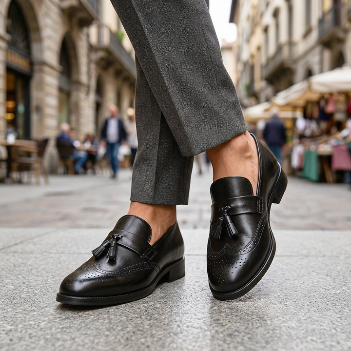 MONTORO TASSEL LOAFERS - classic black