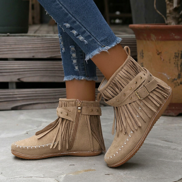 Noelle Boho Ankle Boots