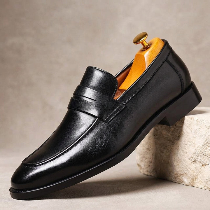 Belmont Genuine Leather Dress Shoes - black