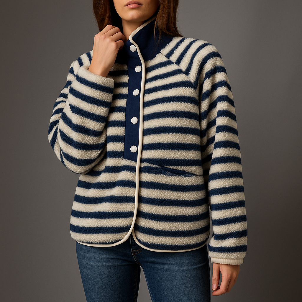 Meadow Rose Jacket - coastal stripe
