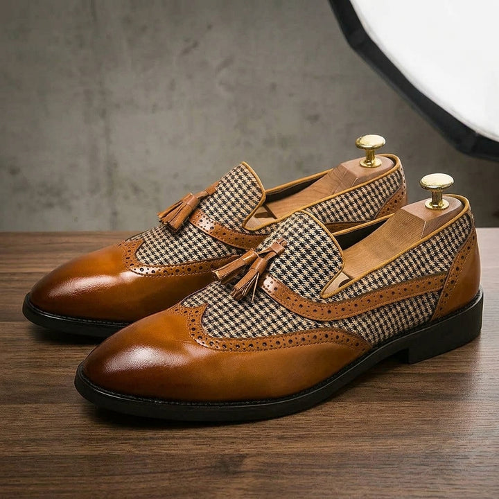 GRAHAM WHITAKER LOAFERS - chestnut brown