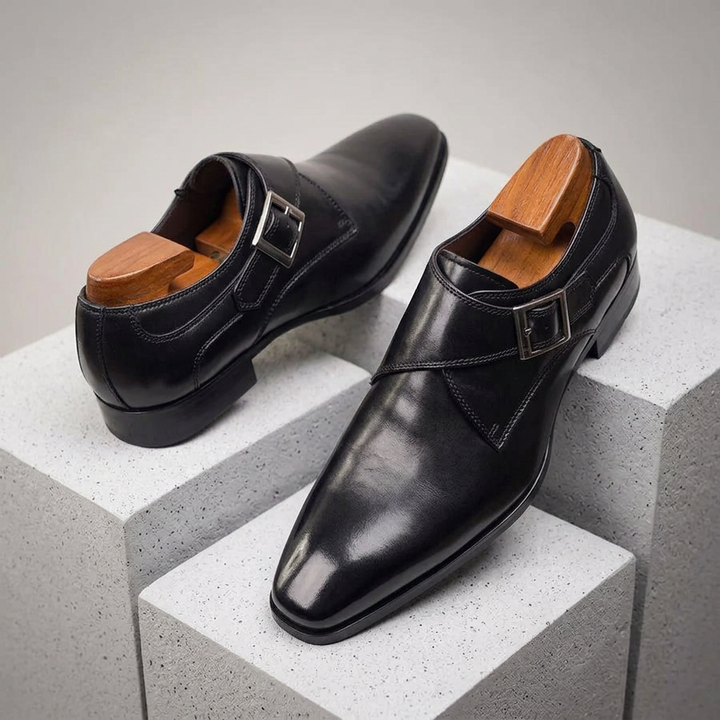 SANTORO LEATHER MONK STRAP