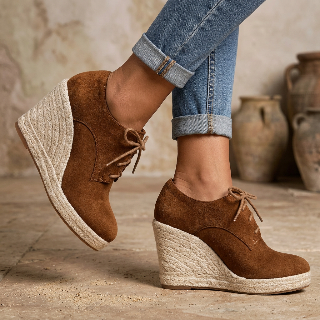 MARA PLATFORM WEDGES - Brown