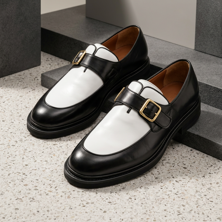 Valenno Leather Monk Straps