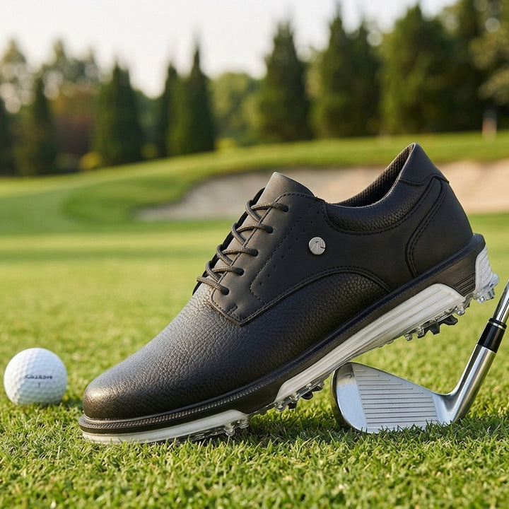 Weston Leather Golf Shoes - Black