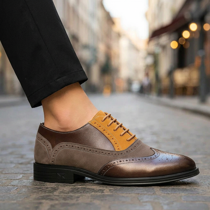 MARCELLO GRAND OXFORD - tobacco brown