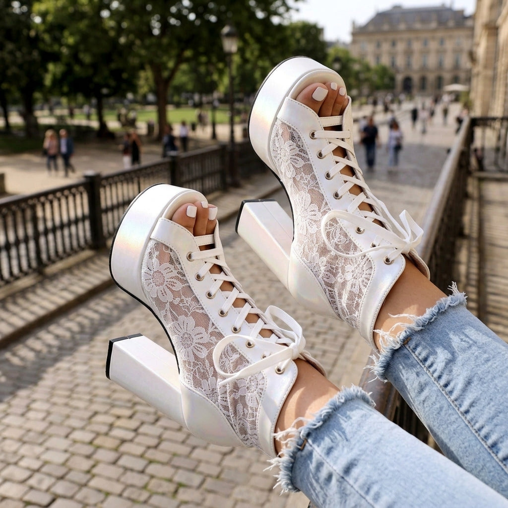 LILIANA LACE-UP PLATFORMS