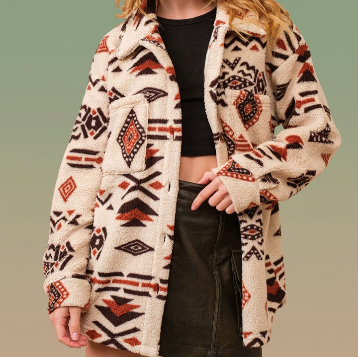 Remi Sherpa Jacket - White