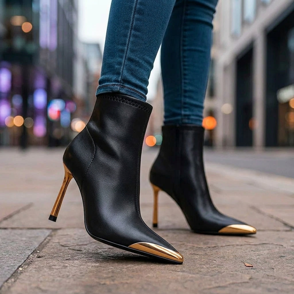 AVELINE GOLD-POINT BOOTS
