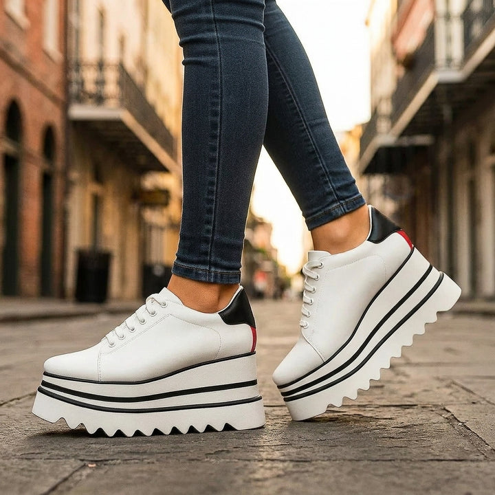 SYLVIE RISE PLATFORMS - white