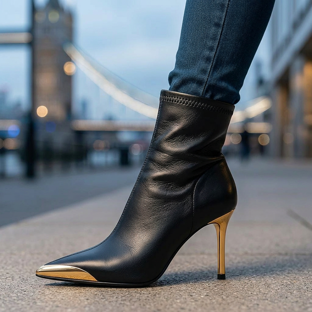 AVELINE GOLD-POINT BOOTS