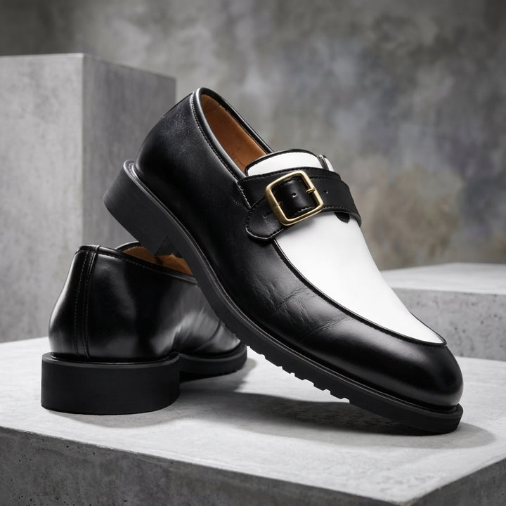 Valenno Leather Monk Straps