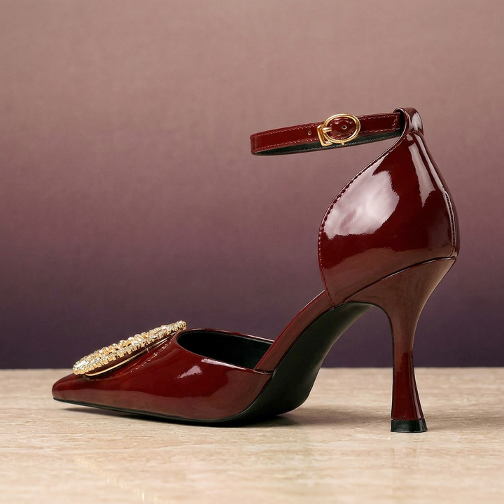 Valentina Crystal Stiletto Heels