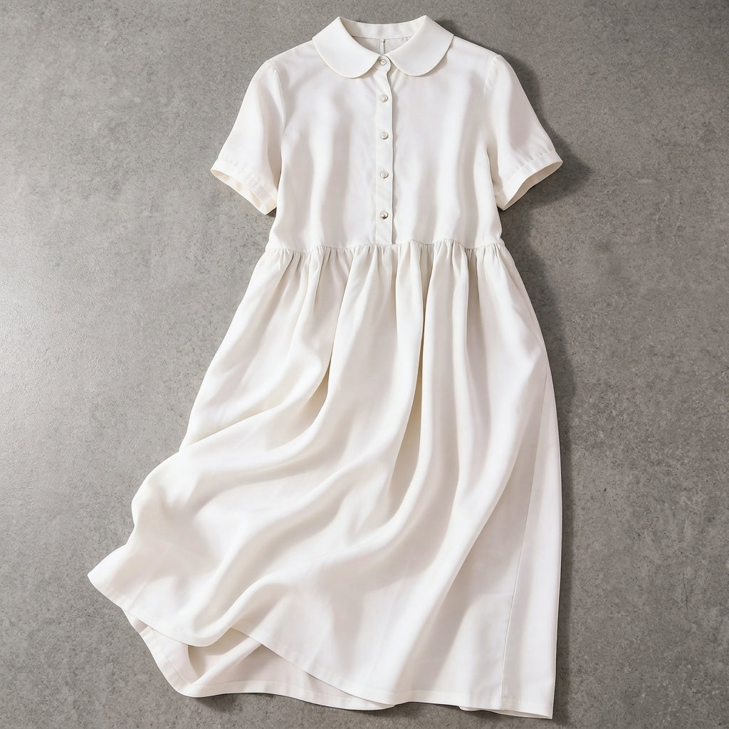 LYLA BELLE LINEN DRESS - White Breeze