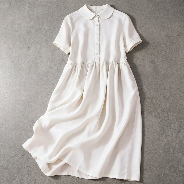 LYLA BELLE LINEN DRESS - White Breeze