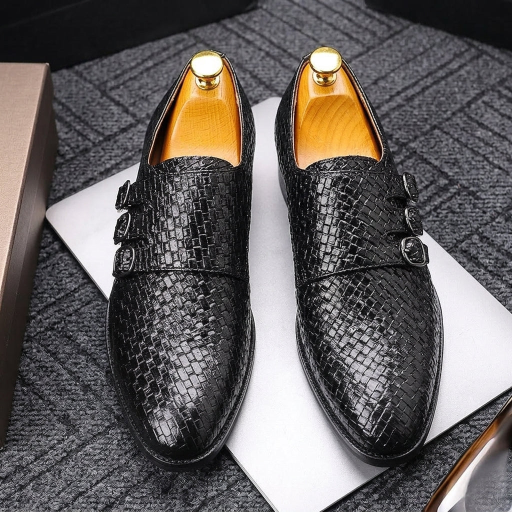 Vourio Trenza Leather Loafers