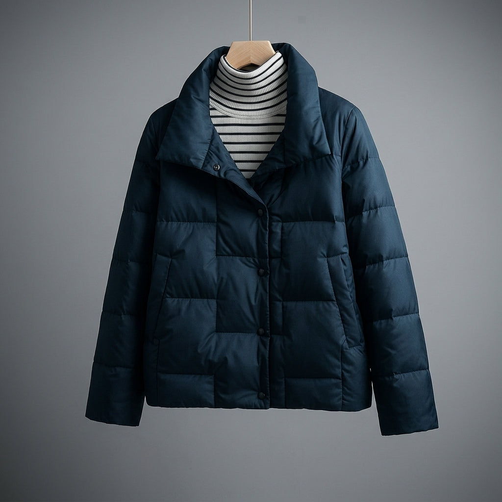 Avery Puffer Jacket - Dark Blue