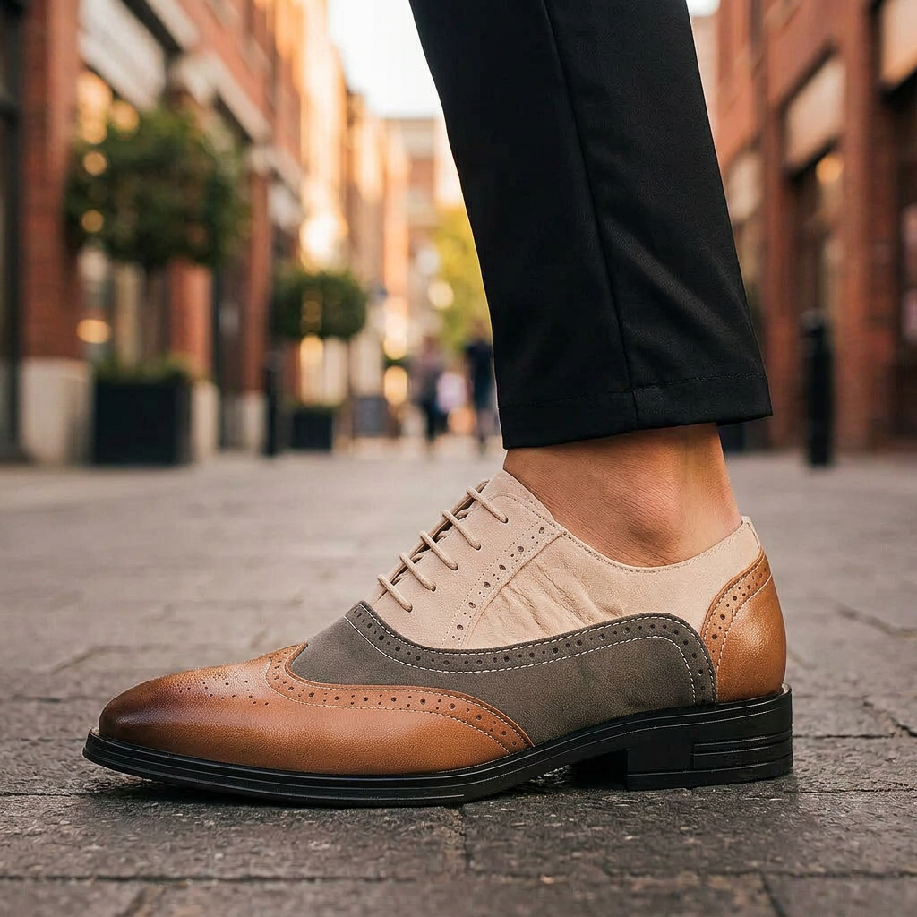 MARCELLO GRAND OXFORD - ivory chestnut