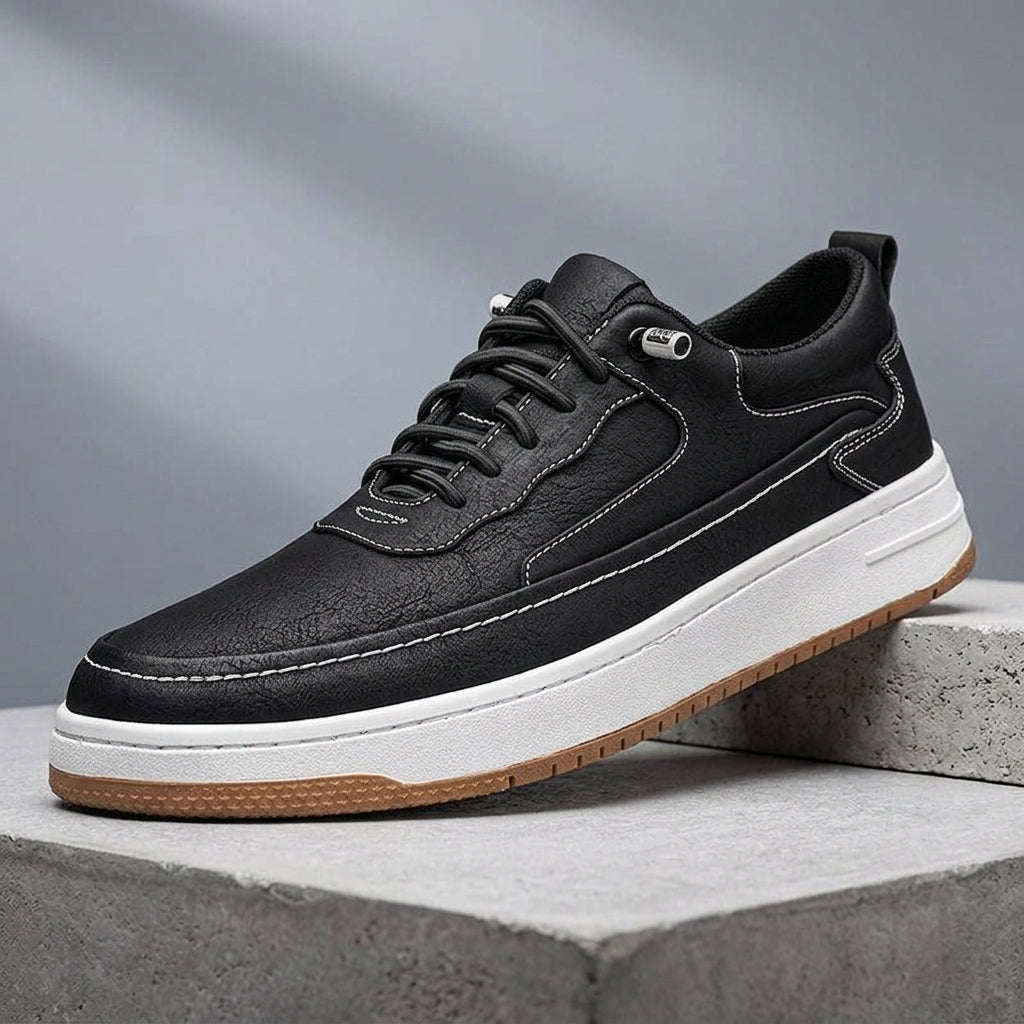 WALKER BROOKS LEATHER SNEAKERS