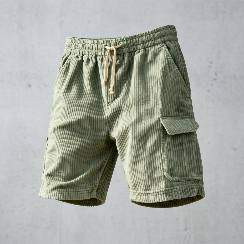 HERMOSA CORDUROY SHORTS - Green