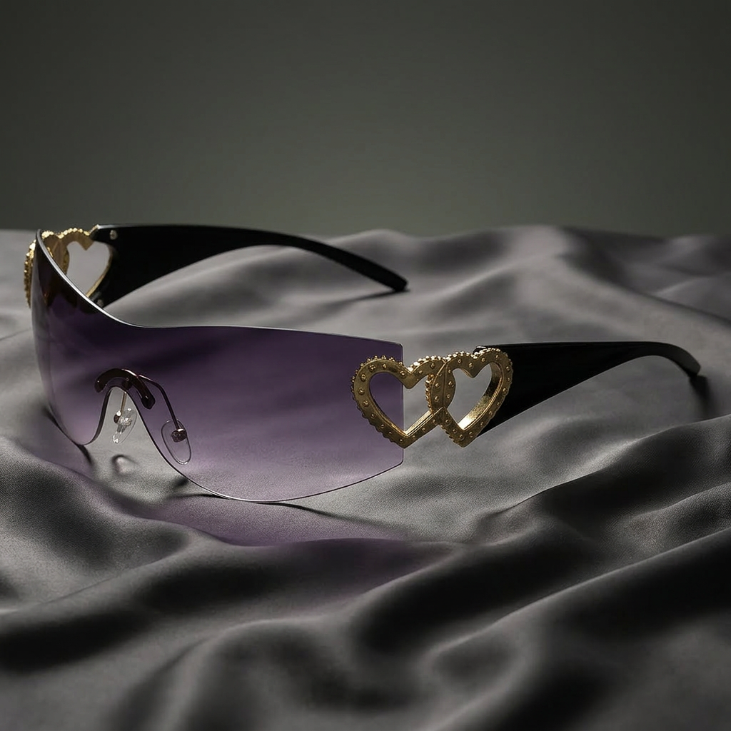 The 2000s Heartlock Shades - black