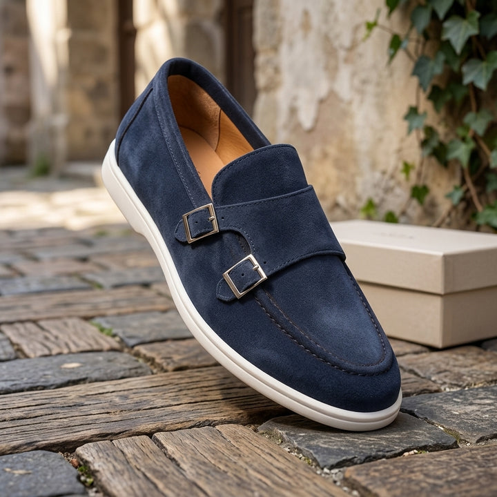 Riccardo Santoro Suede Loafers - Blue