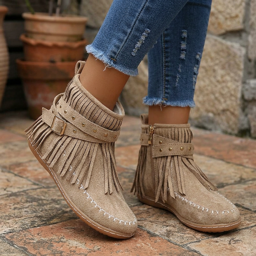 Noelle Boho Ankle Boots
