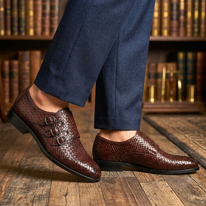Vourio Trenza Leather Loafers