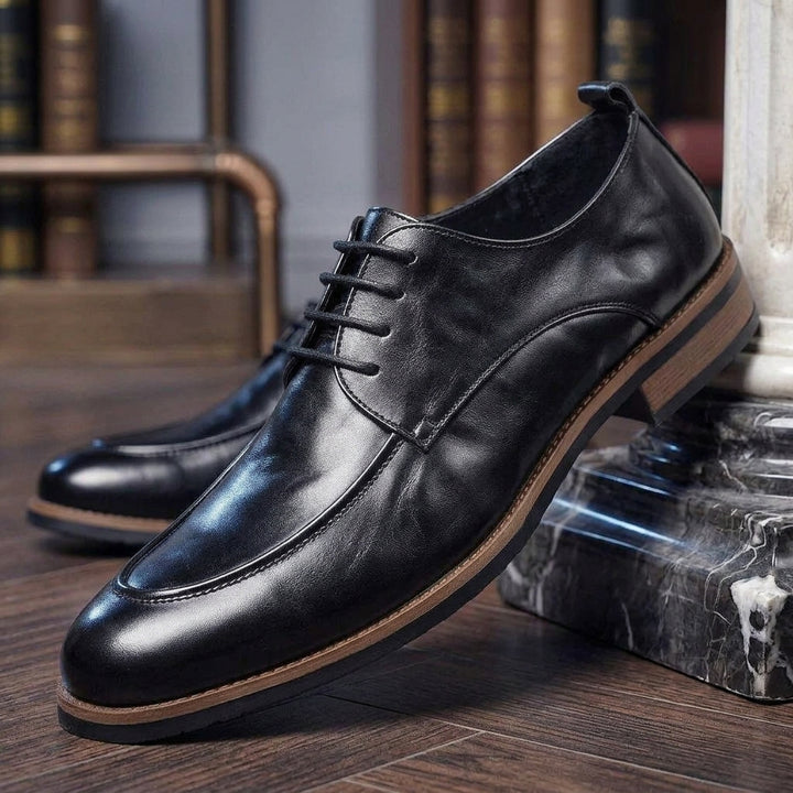 HARRISON COLE LEATHER DERBY - black