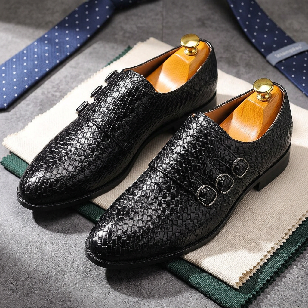 Vourio Trenza Leather Loafers