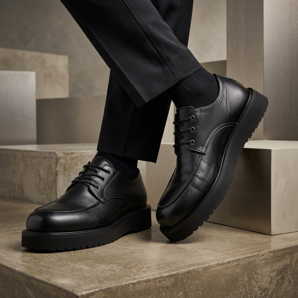 Hudson Suede Lug Derbies