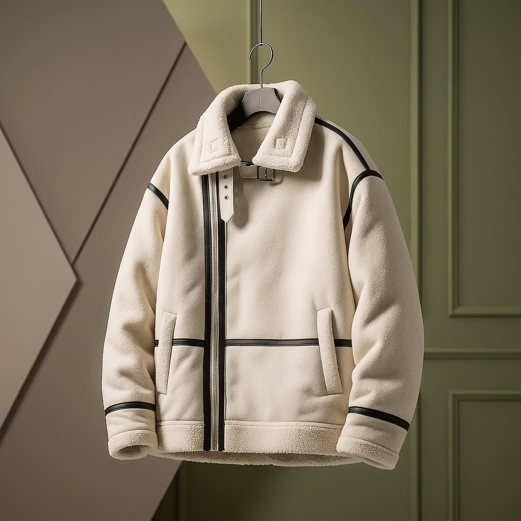 Alder Sherpa Jacket - White