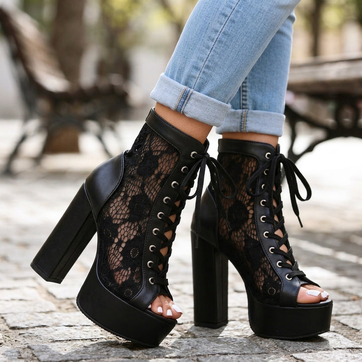 LILIANA LACE-UP PLATFORMS