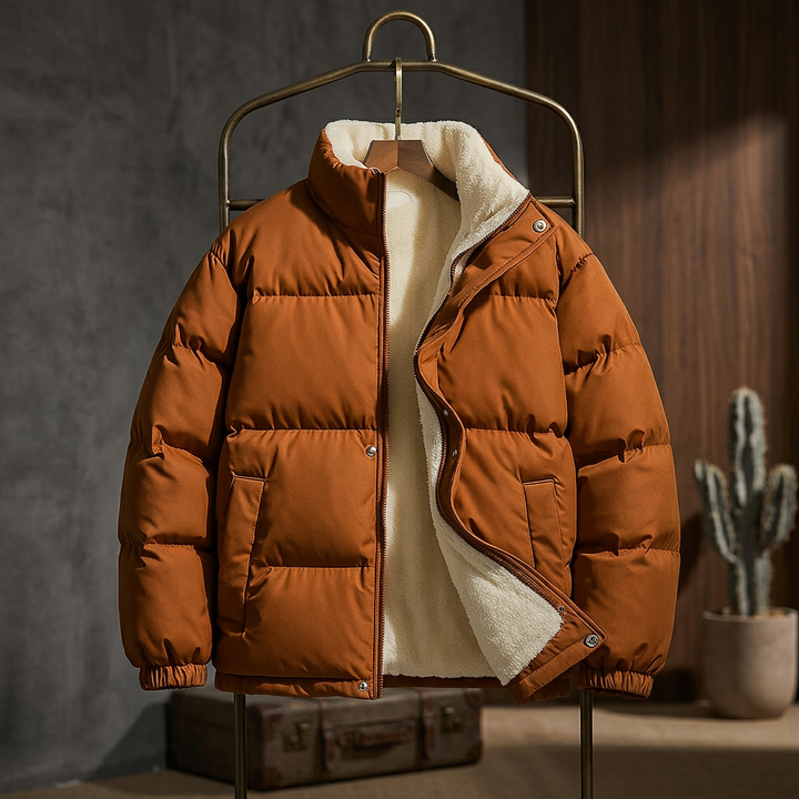 Clayton Puffer Jacket - Brown
