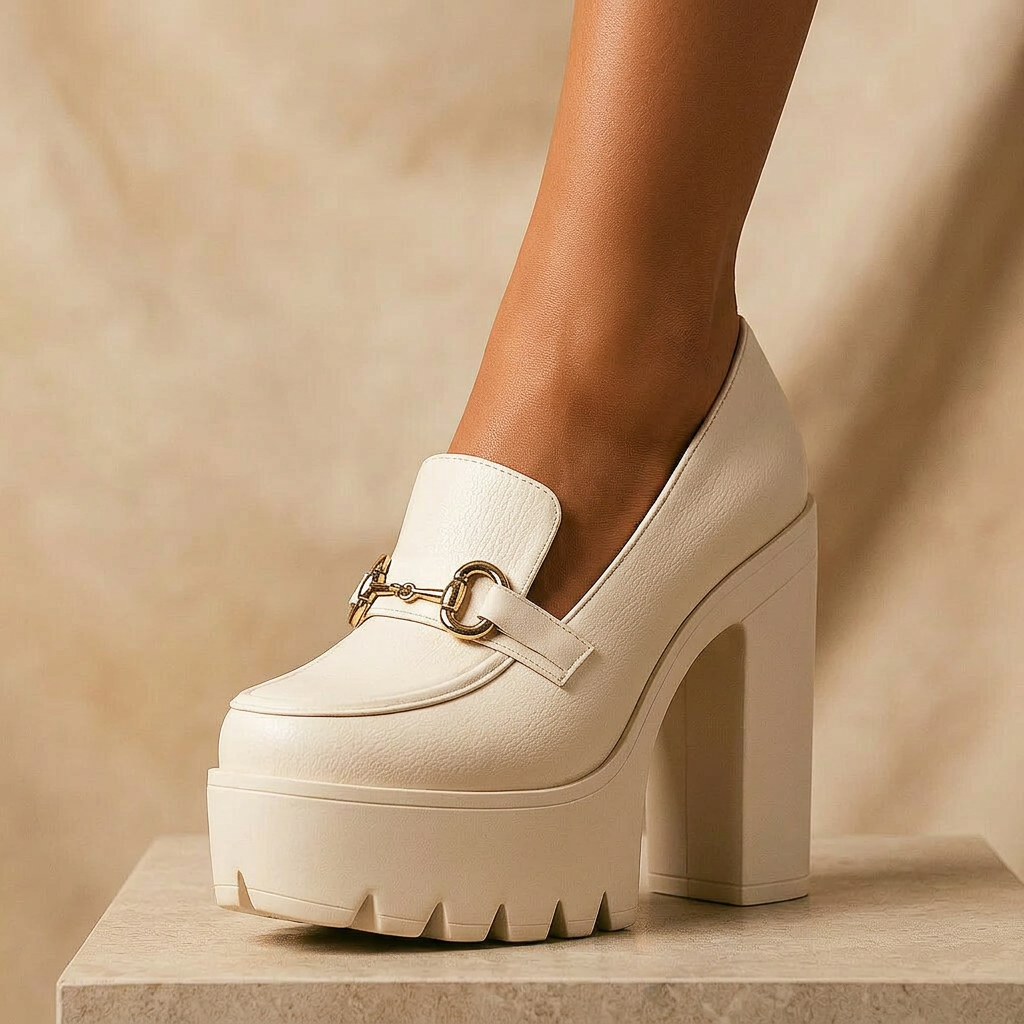 JULIETTE MONROE PLATFORMS - Beige