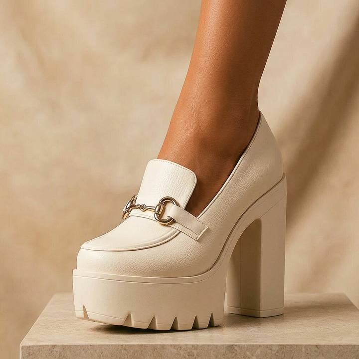 JULIETTE MONROE PLATFORMS - Beige