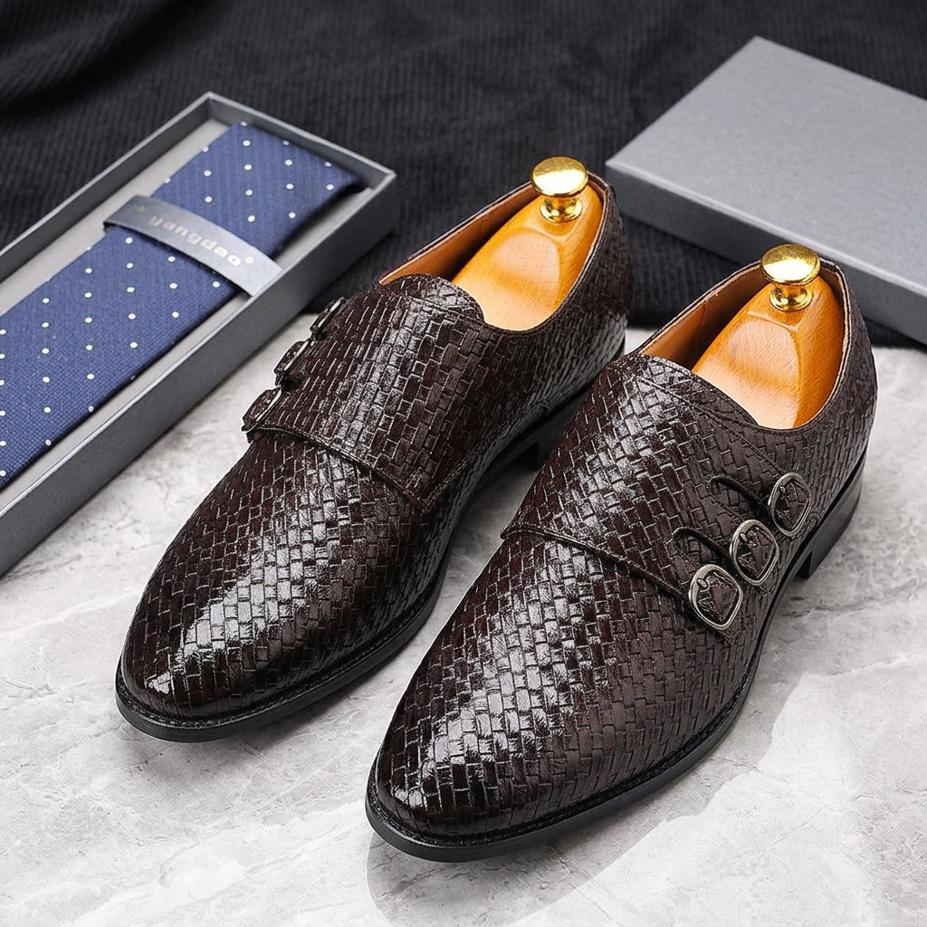 Vourio Trenza Leather Loafers