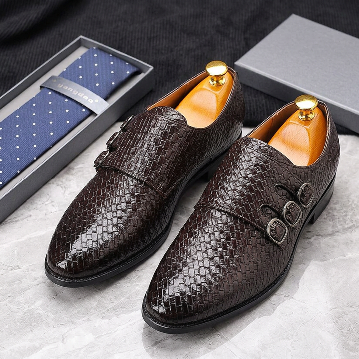 Vourio Trenza Leather Loafers