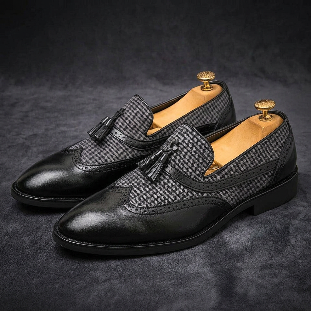 GRAHAM WHITAKER LOAFERS - tuxedo black