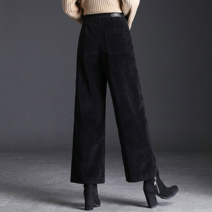 ASHFORD FLARE CORDUROYS - Black
