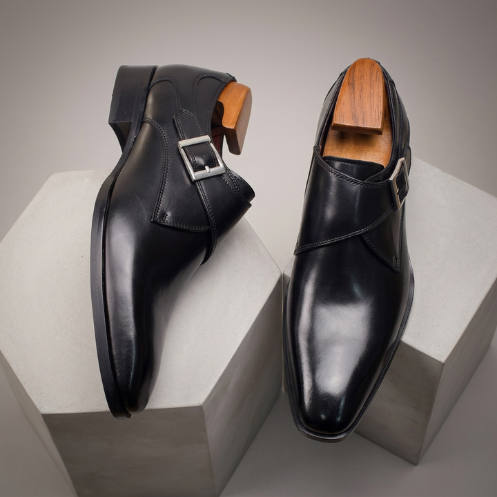 SANTORO LEATHER MONK STRAP