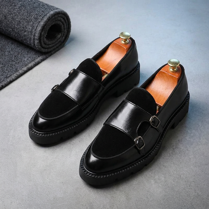 Montaro Genuine Leather Lug Derbies